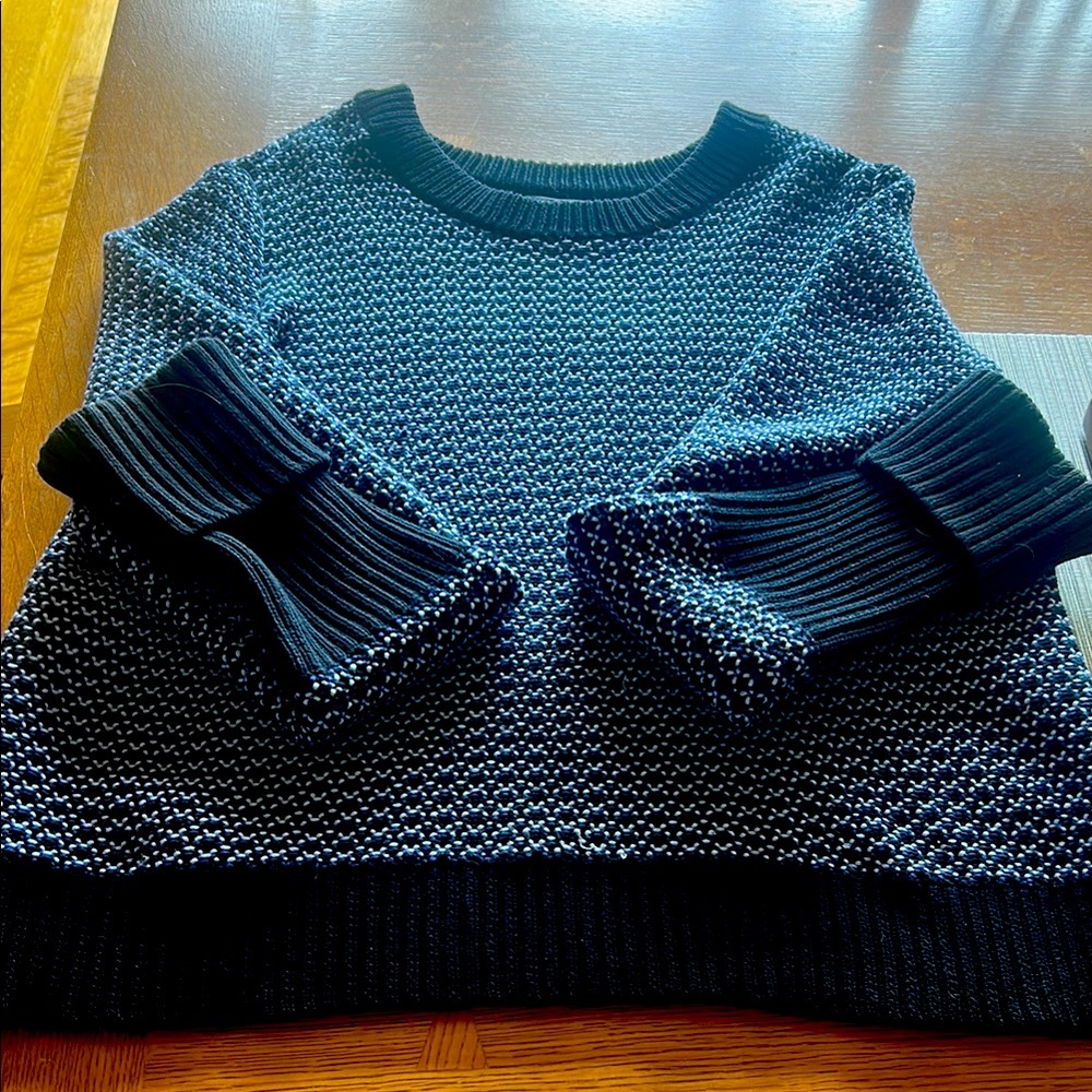 Rag & Bone Blue and White Women's Sweater L